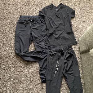 Med Couture pewter grey scrubs